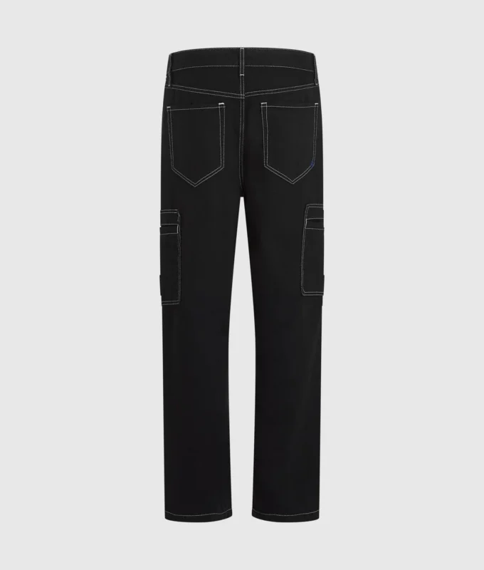 Pantalon cargo à coutures contrastées Pantalon cargo à coutures contrastées