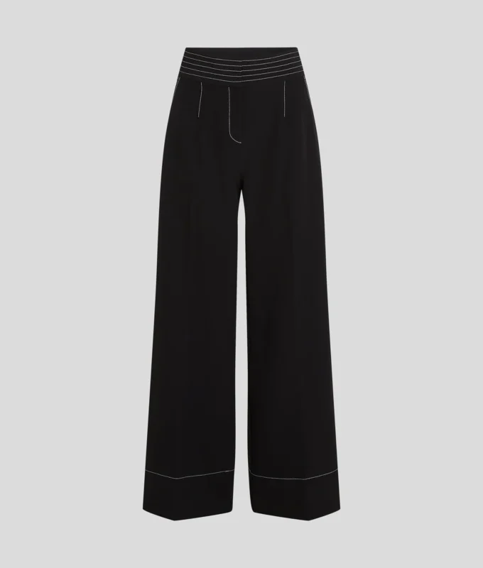 PANTALON À COUTURES CONTRASTÉES