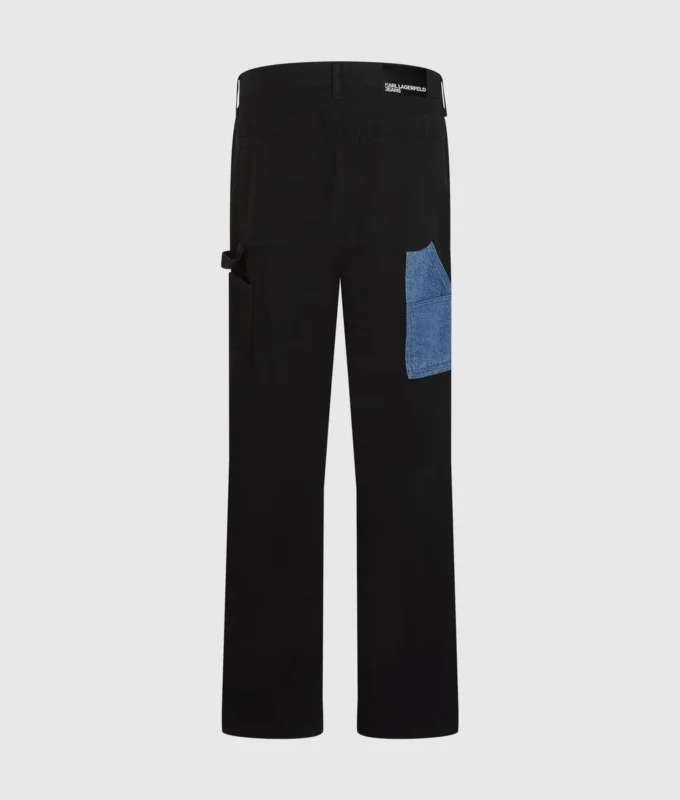 Pantalon de charpentier à poches en denim Pantalon de charpentier à poches en denim