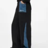 Pantalon de survêtement à empiècements en denim Pantalon de survêtement à empiècements en denim