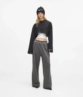 Pantalon de survêtement large délavé