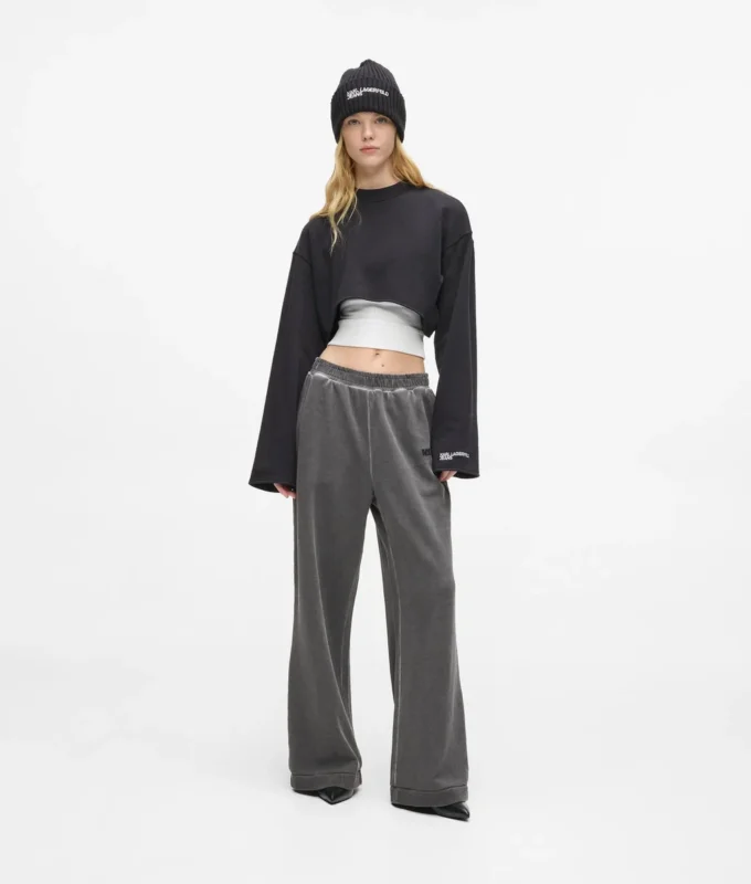 Pantalon de survêtement large délavé Pantalon de survêtement large délavé
