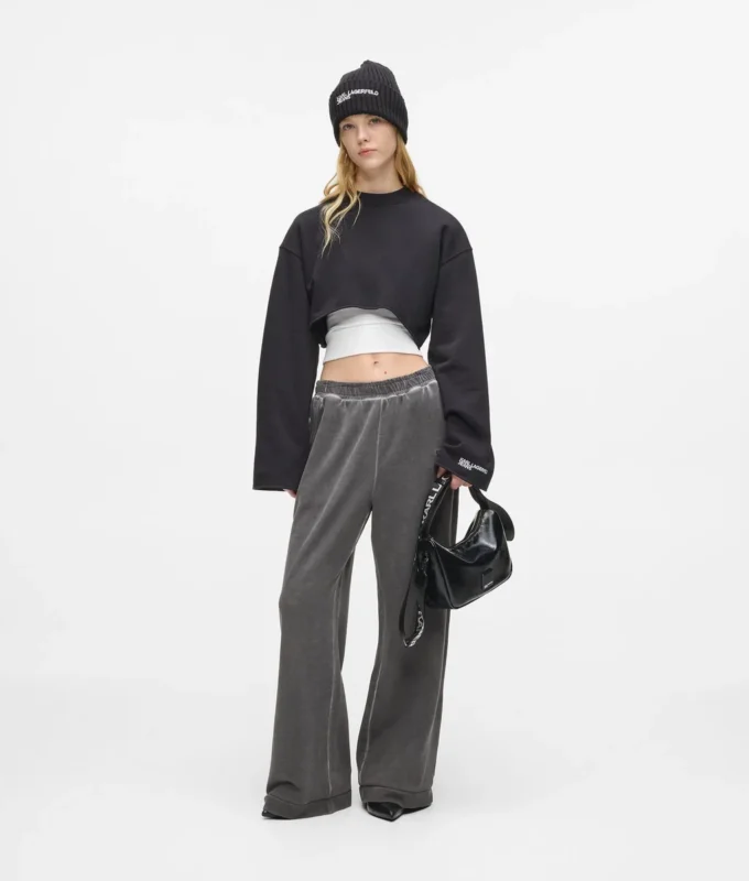 Pantalon de survêtement large délavé Pantalon de survêtement large délavé