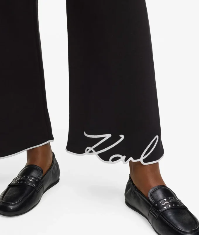 Pantalon de survêtement à ourlet signature Pantalon de survêtement à ourlet signature