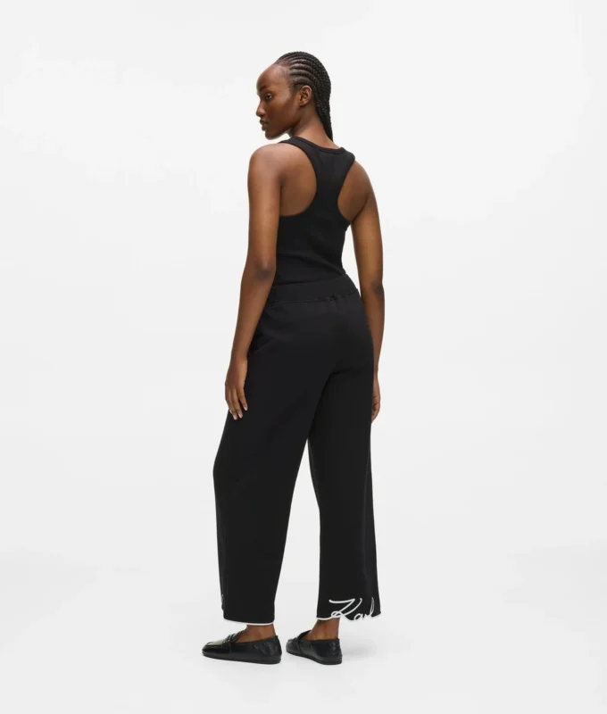 Pantalon de survêtement à ourlet signature Pantalon de survêtement à ourlet signature