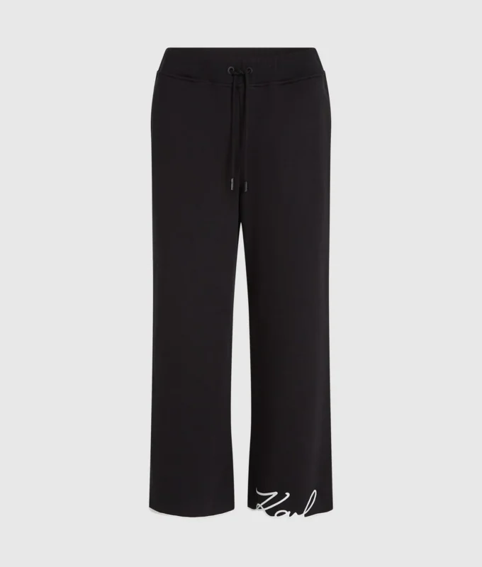 Pantalon de survêtement à ourlet signature Pantalon de survêtement à ourlet signature