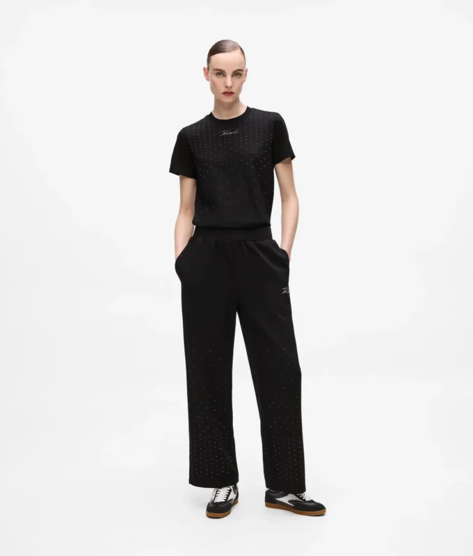 Pantalon de survêtement à strass Pantalon de survêtement à strass