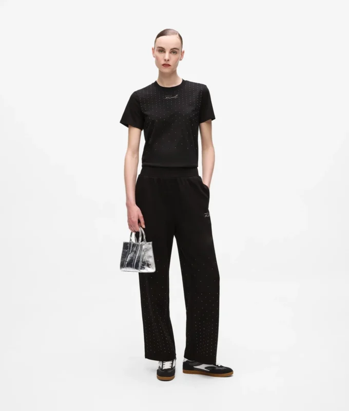 Pantalon de survêtement à strass Pantalon de survêtement à strass