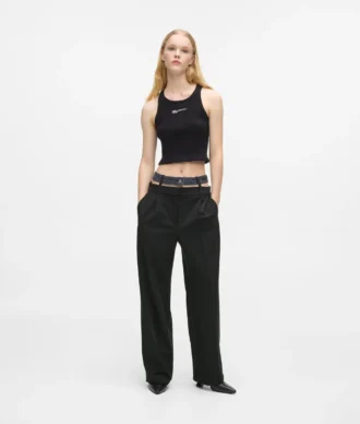 Pantalon à double ceinture