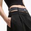 Pantalon à double ceinture