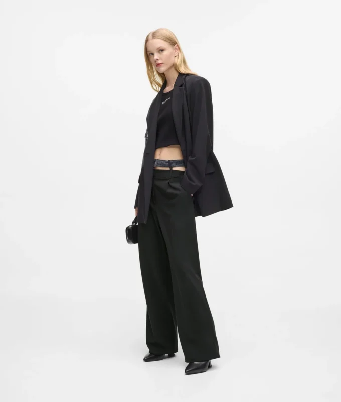 Pantalon à double ceinture