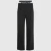 Pantalon à double ceinture
