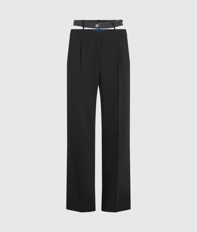 Pantalon à double ceinture