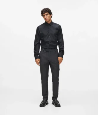 Pantalon à détails en satin