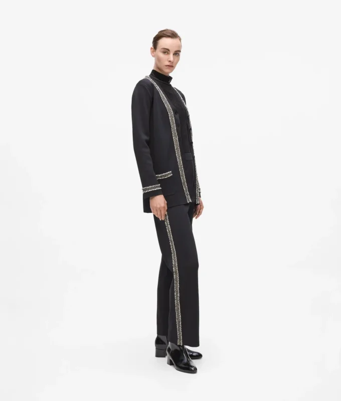 Pantalon en maille bouclée