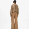 Pantalon large en laine mélangée Pantalon large en laine mélangée