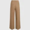 Pantalon large en laine mélangée Pantalon large en laine mélangée