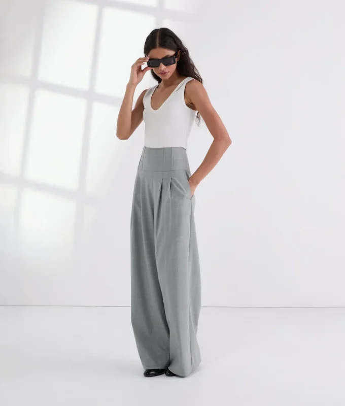 PANTALON LARGE SUR MESURE PANTALON LARGE SUR MESURE