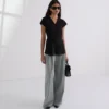 PANTALON LARGE SUR MESURE PANTALON LARGE SUR MESURE