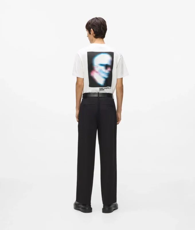 Pantalon à passepoil ton sur ton Pantalon à passepoil ton sur ton