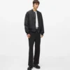 Pantalon à passepoil ton sur ton Pantalon à passepoil ton sur ton