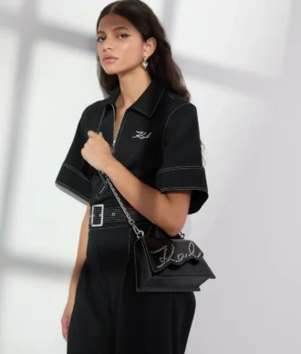 PETIT SAC À BANDOULIÈRE CLOUÉ K/SIGNATURE