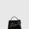 Petit sac à bandoulière clouté K/Signature Petit sac à bandoulière clouté K/Signature