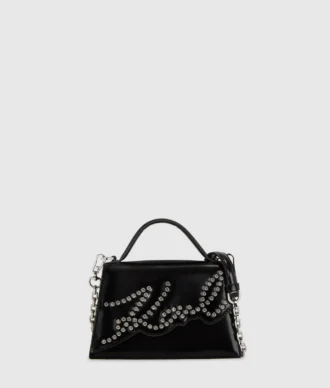 Petit sac à bandoulière clouté K/Signature