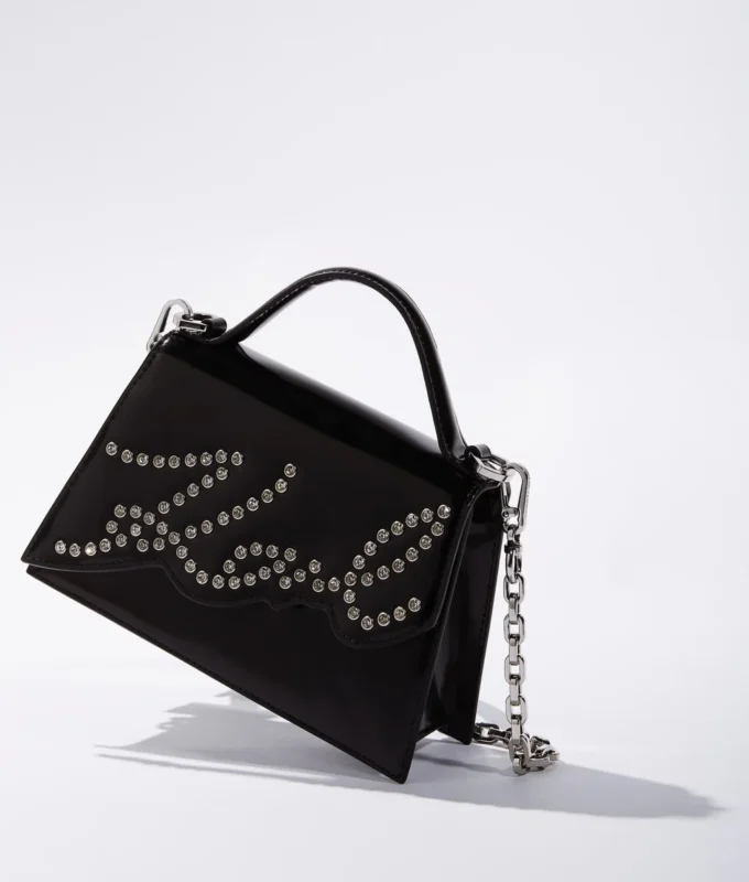 Petit sac à bandoulière clouté K/Signature Petit sac à bandoulière clouté K/Signature