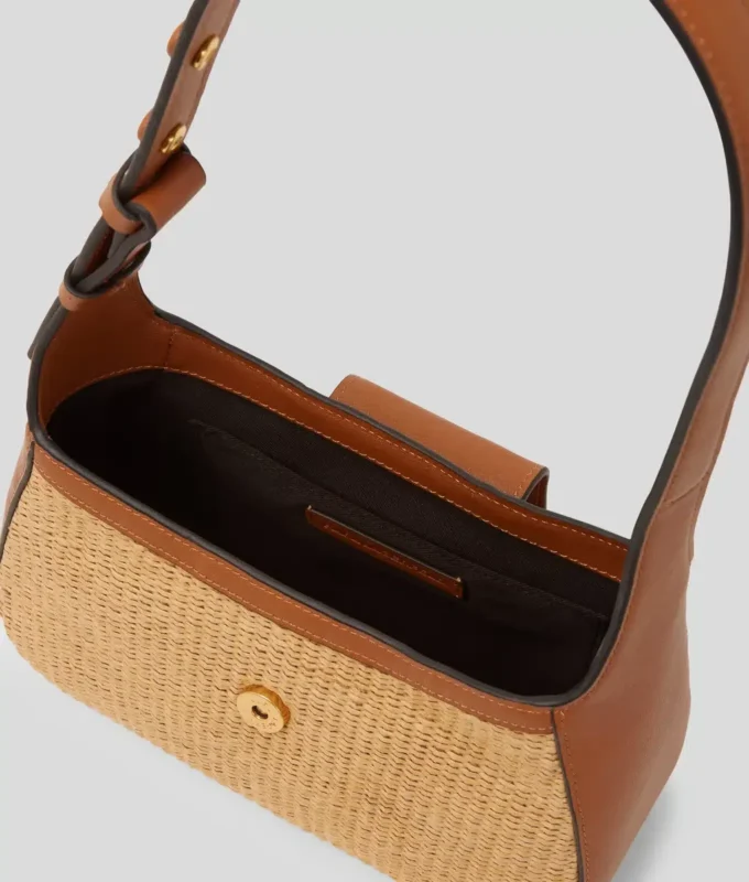 Petit sac à bandoulière tissé K/Signature Petit sac à bandoulière tissé K/Signature