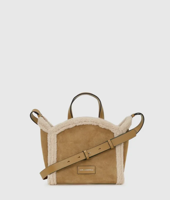 Petit sac cabas en peau lainée K/Circle Petit sac cabas en peau lainée K/Circle