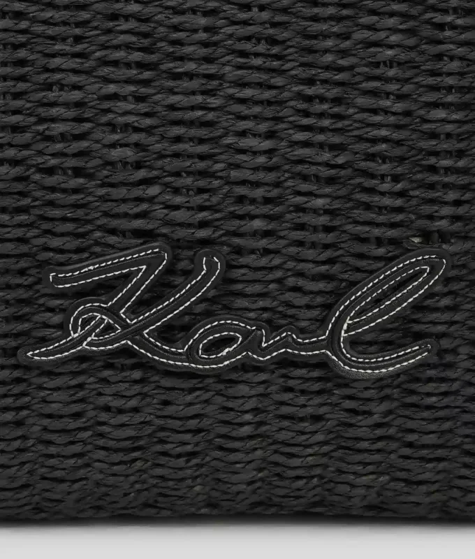 Petit sac de plage tissé K/Signature Petit sac de plage tissé K/Signature