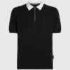 Polo à col contrasté
