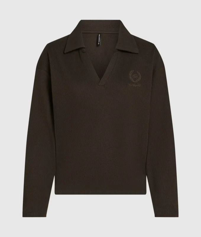 Polo de détente en maille gaufrée Polo de détente en maille gaufrée