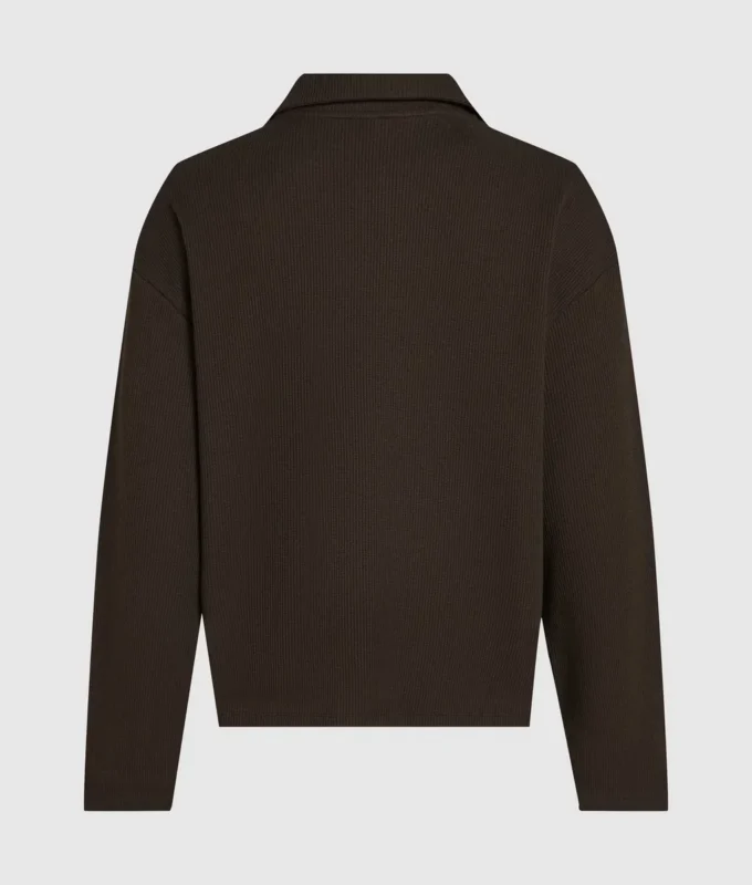 Polo de détente en maille gaufrée Polo de détente en maille gaufrée