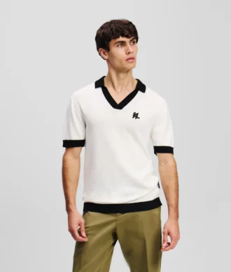 POLO EN MAILLE MONOGRAMME