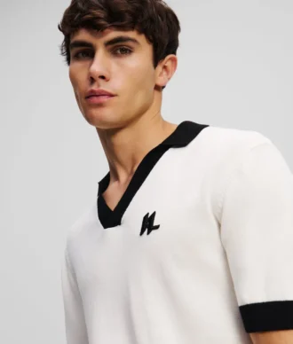 POLO EN MAILLE MONOGRAMME