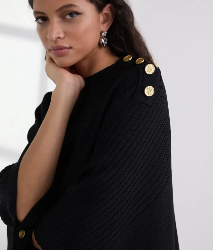 PONCHO EN MAILLE COULOTTE PONCHO EN MAILLE COULOTTE