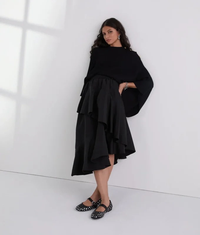 PONCHO EN MAILLE COULOTTE PONCHO EN MAILLE COULOTTE