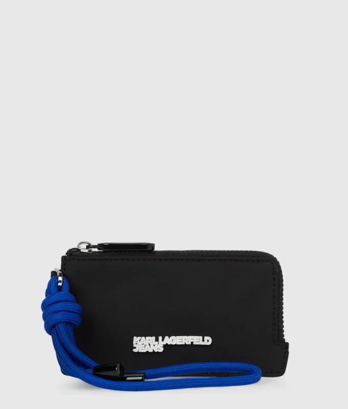 Porte-cartes en nylon avec cordon Porte-cartes en nylon avec cordon