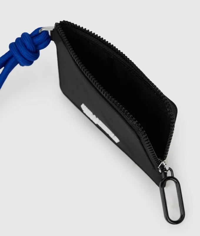 Porte-cartes en nylon avec cordon Porte-cartes en nylon avec cordon