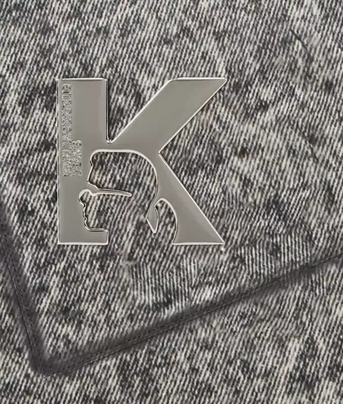 Portefeuille en denim géométrique Portefeuille en denim géométrique