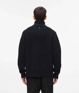 Pull à col roulé et demi-zip