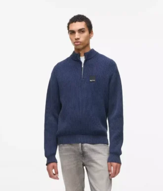 Pull décontracté à demi-zip