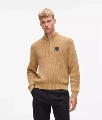Pull décontracté à demi-zip