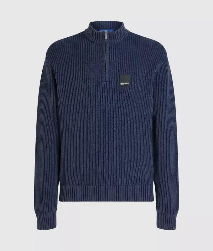 Pull décontracté à demi-zip Pull décontracté à demi-zip