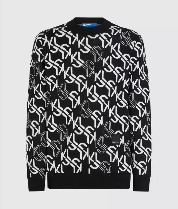 Pull entièrement recouvert du monogramme Pull entièrement recouvert du monogramme