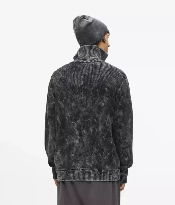 Pull zippé délavé Pull zippé délavé