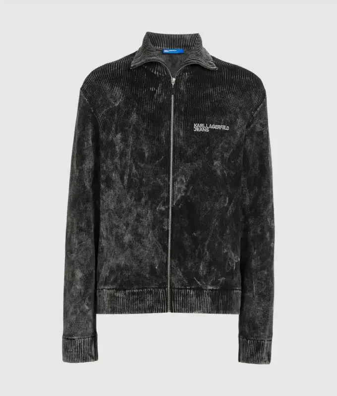 Pull zippé délavé Pull zippé délavé
