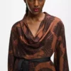 Robe caftan à imprimé éventail Robe caftan à imprimé éventail